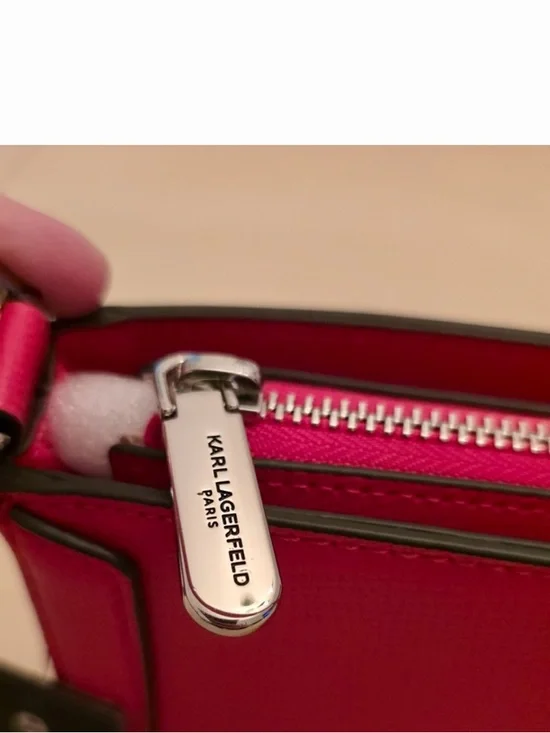 Karl Lagerfeld Paris French Rose Crossbody Clutch Bag Paris Pins Wristlet NWT - Picture 4 of 12